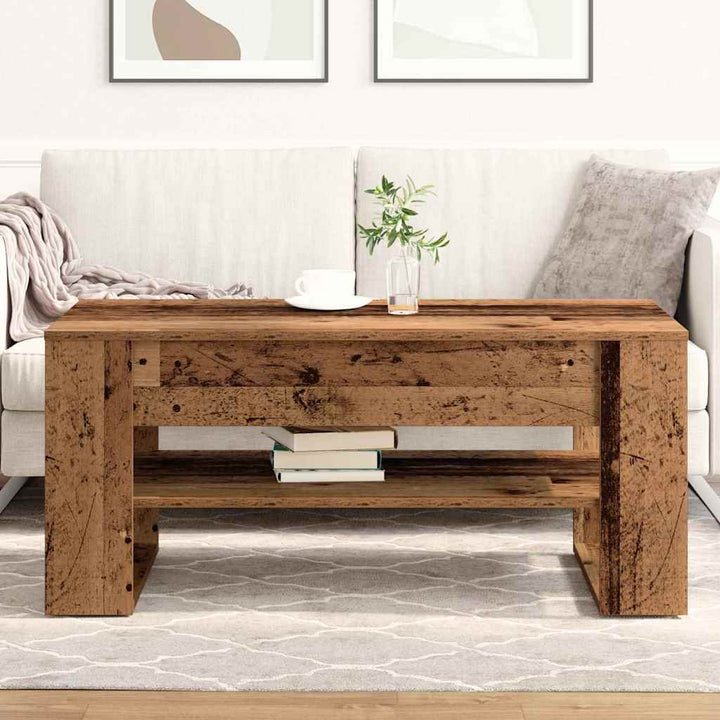 Sofabord Gammelt træ 102 x 55 x 45 cm Konstrueret træ