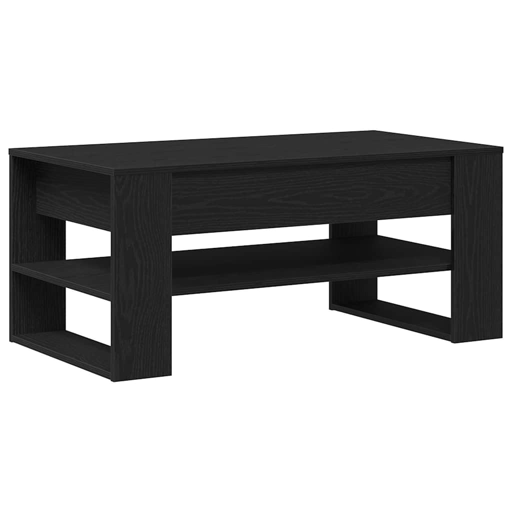Sofabord Sort eg 102 x 55 x 45 cm Konstrueret træ
