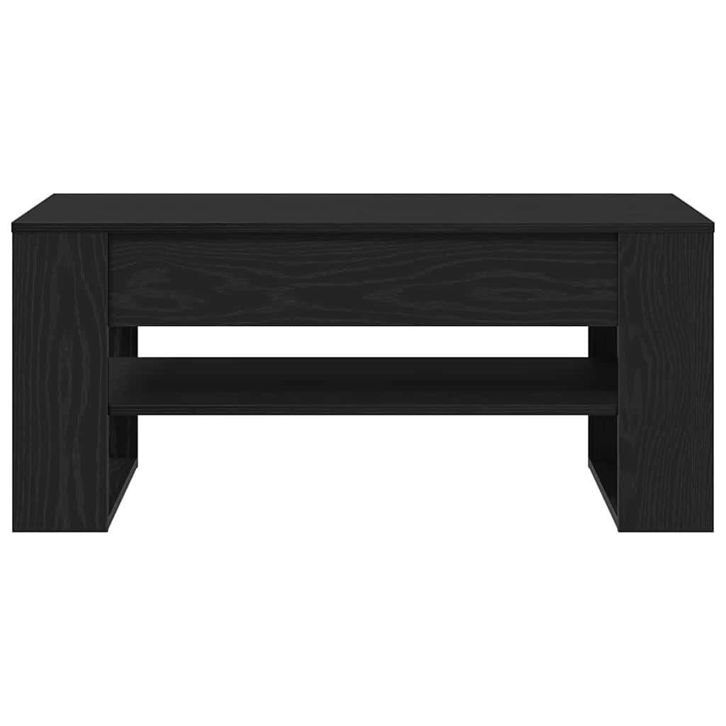 Sofabord Sort eg 102 x 55 x 45 cm Konstrueret træ
