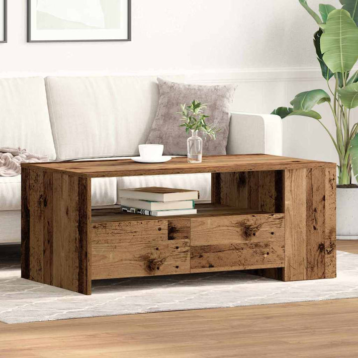 Sofabord Gammelt træ 102 x 55 x 43,5 cm Konstrueret træ