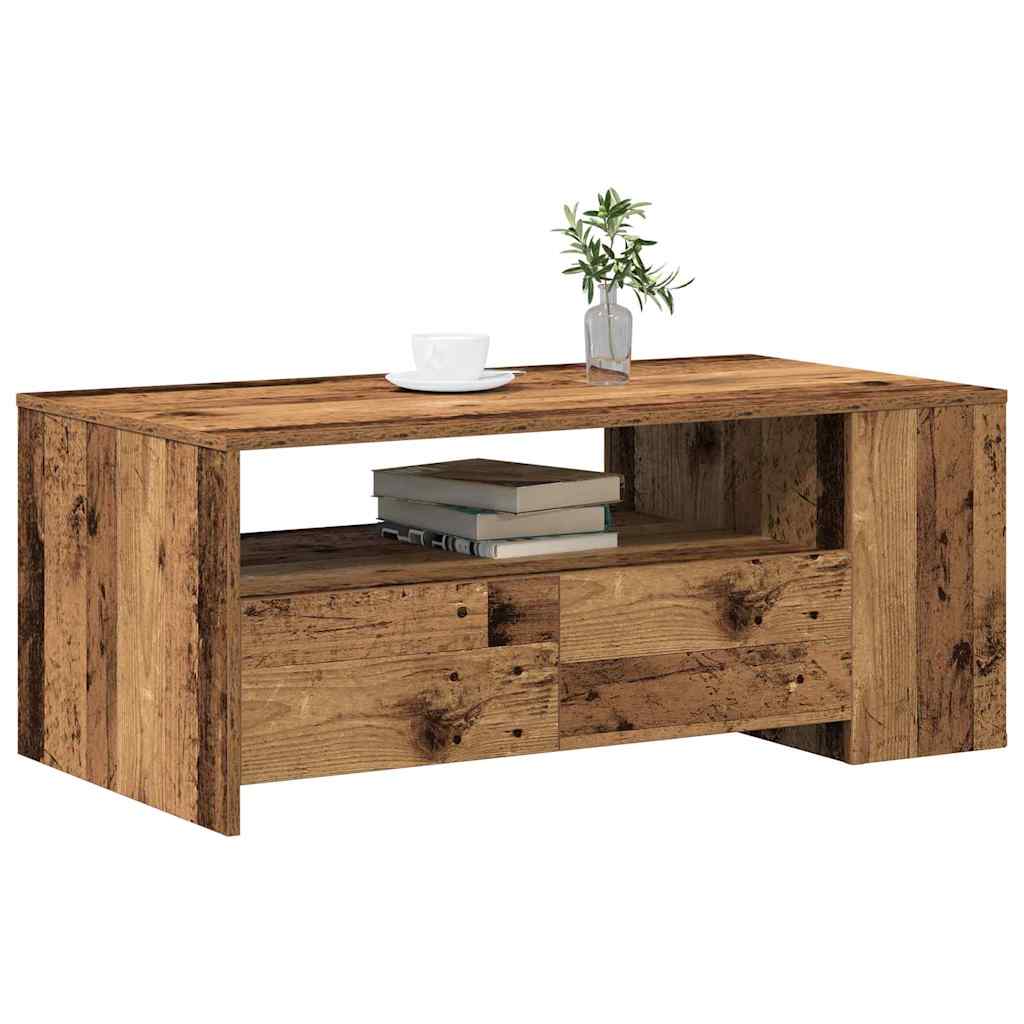 Sofabord Gammelt træ 102 x 55 x 43,5 cm Konstrueret træ
