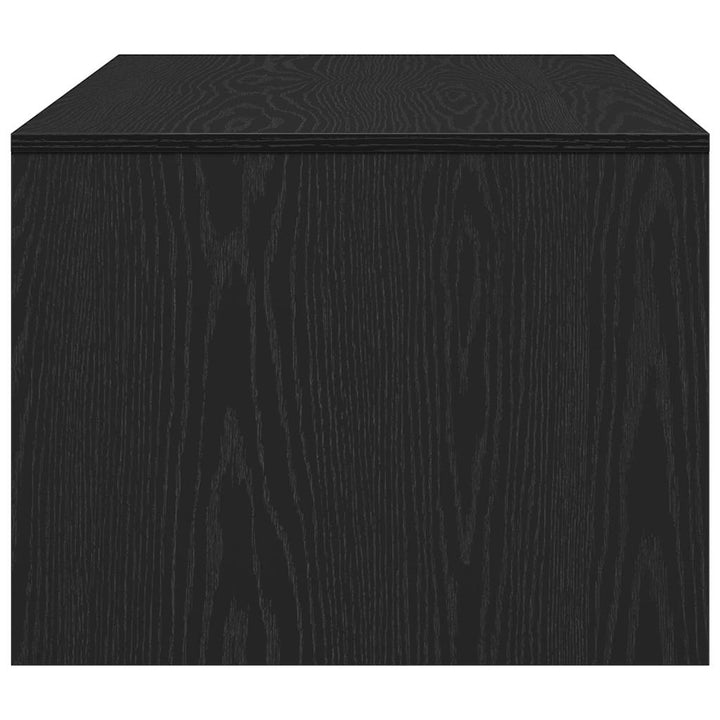 Sofabord med skuffe Sort eg 102 x 55 x 43,5 cm Konstrueret træ