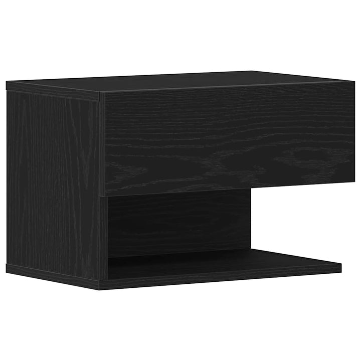 Natskab med skuffe Sort eg 46 x 30 x 30 cm Konstrueret træ