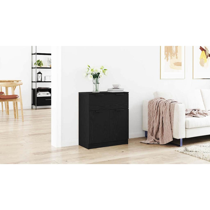 Sideboard Sort eg 60 x 30 x 70 cm Konstrueret træ