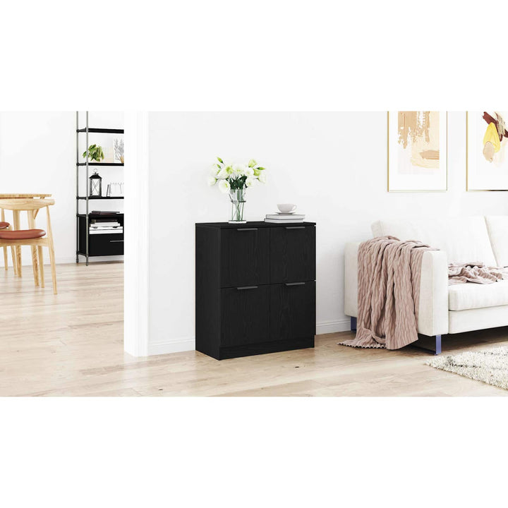 Sideboard Sort eg 60 x 30 x 70 cm Konstrueret træ