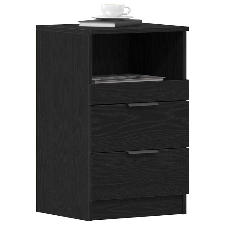 Natskab 2 stk. Sort eg 40 x 36 x 65 cm Konstrueret træ