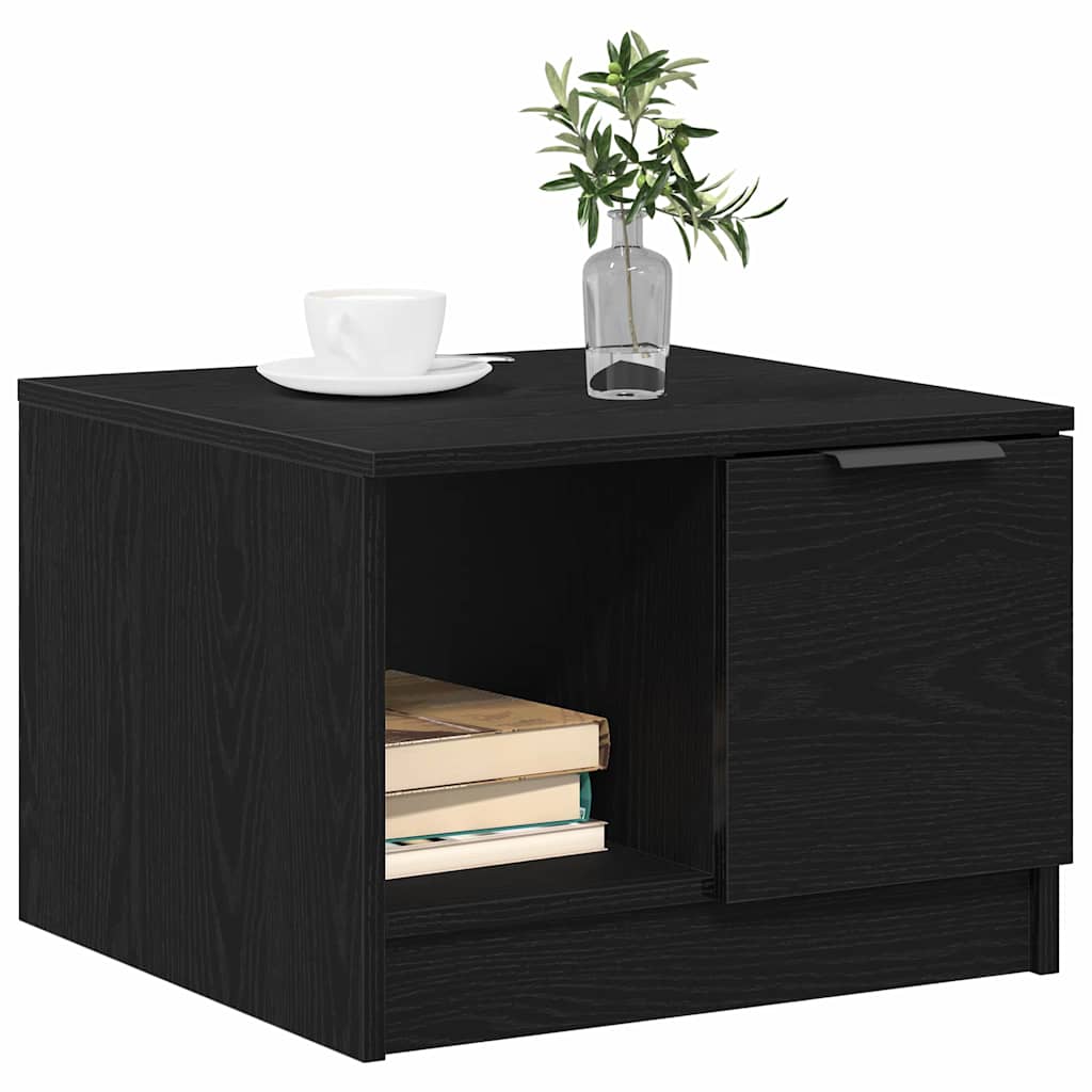 Sofabord with Drawer Sort eg 50 x 50 x 36 cm Konstrueret træ