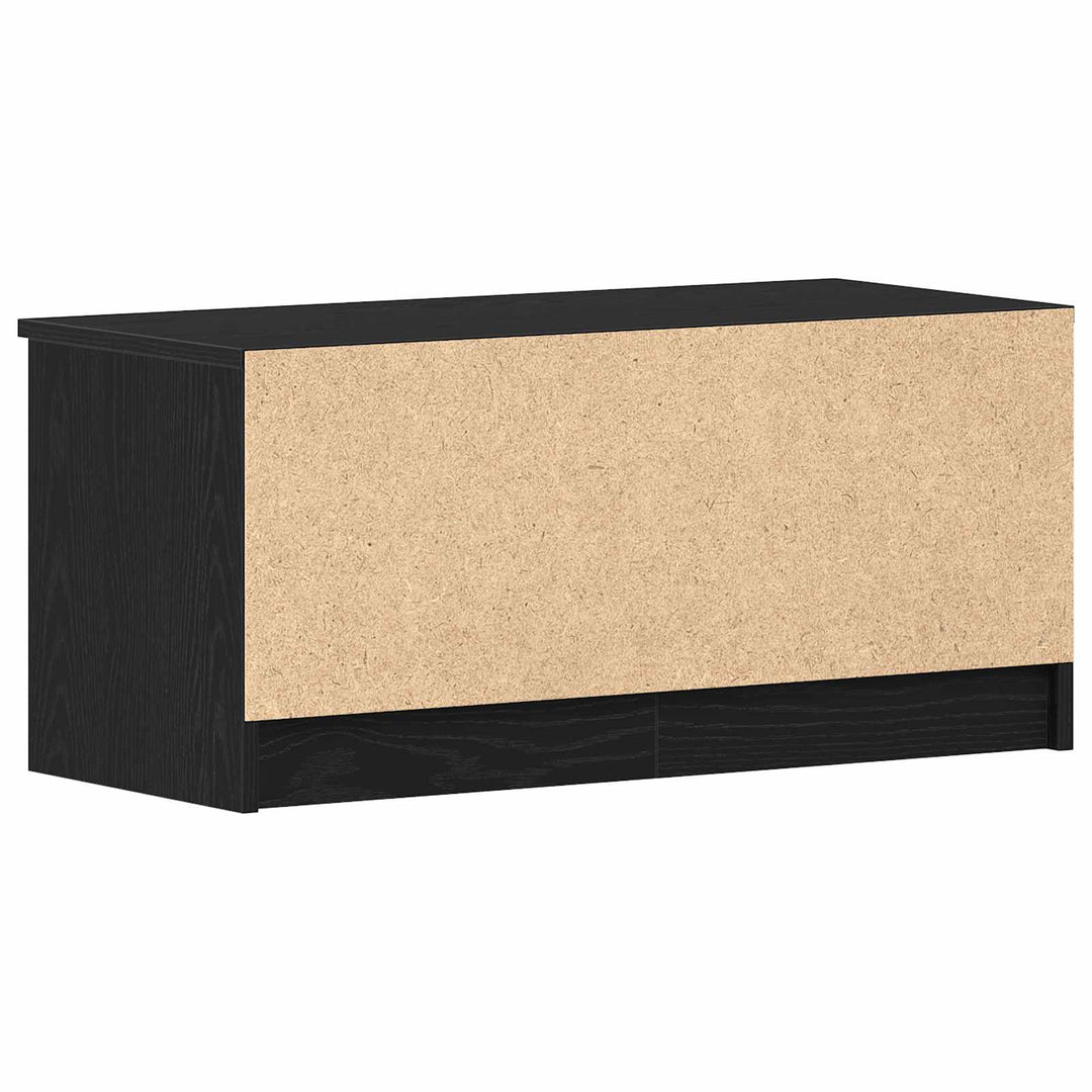TV-skab 2 pcs Sort eg 80 x 35 x 36,5 cm Konstrueret træ