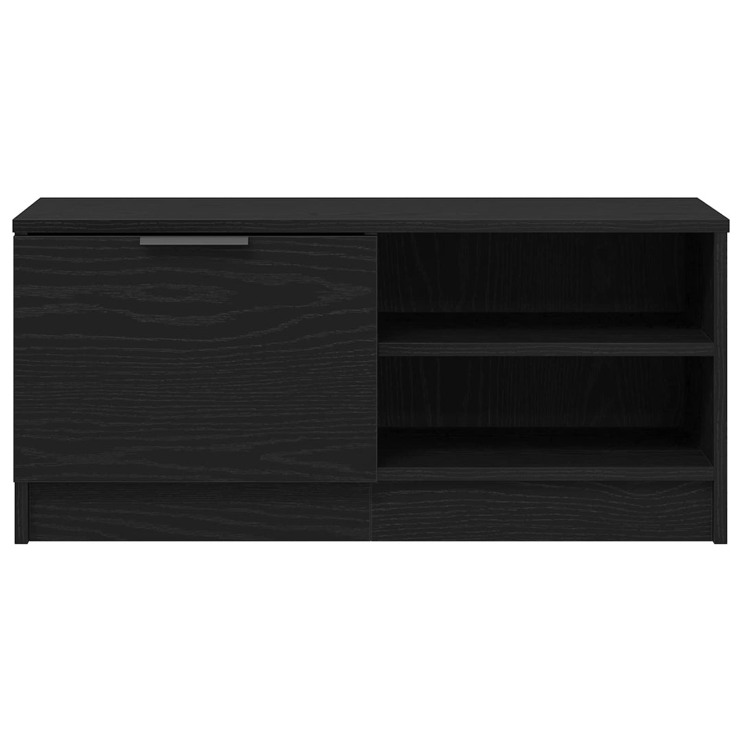 TV-skab 2 pcs Sort eg 80 x 35 x 36,5 cm Konstrueret træ