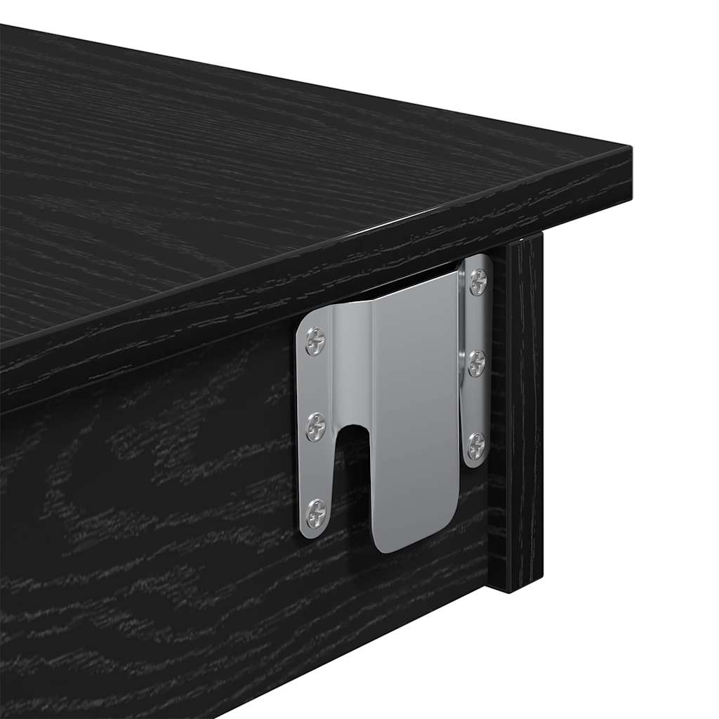 Væg barbord 102 x 45 x 103,5 cm Konstrueret træ Sort eg