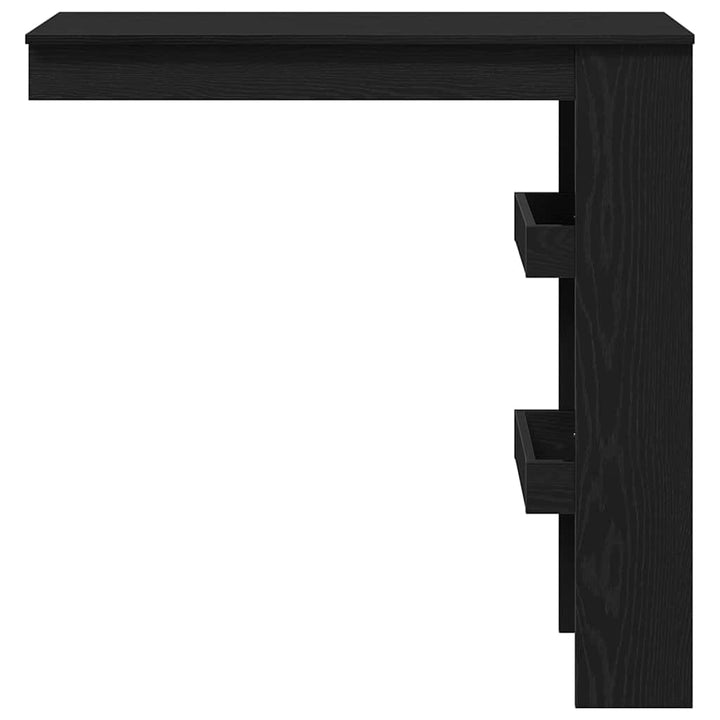 Væg barbord 102 x 45 x 103,5 cm Konstrueret træ Sort eg
