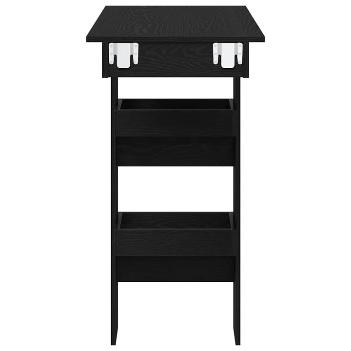 Væg barbord 102 x 45 x 103,5 cm Konstrueret træ Sort eg
