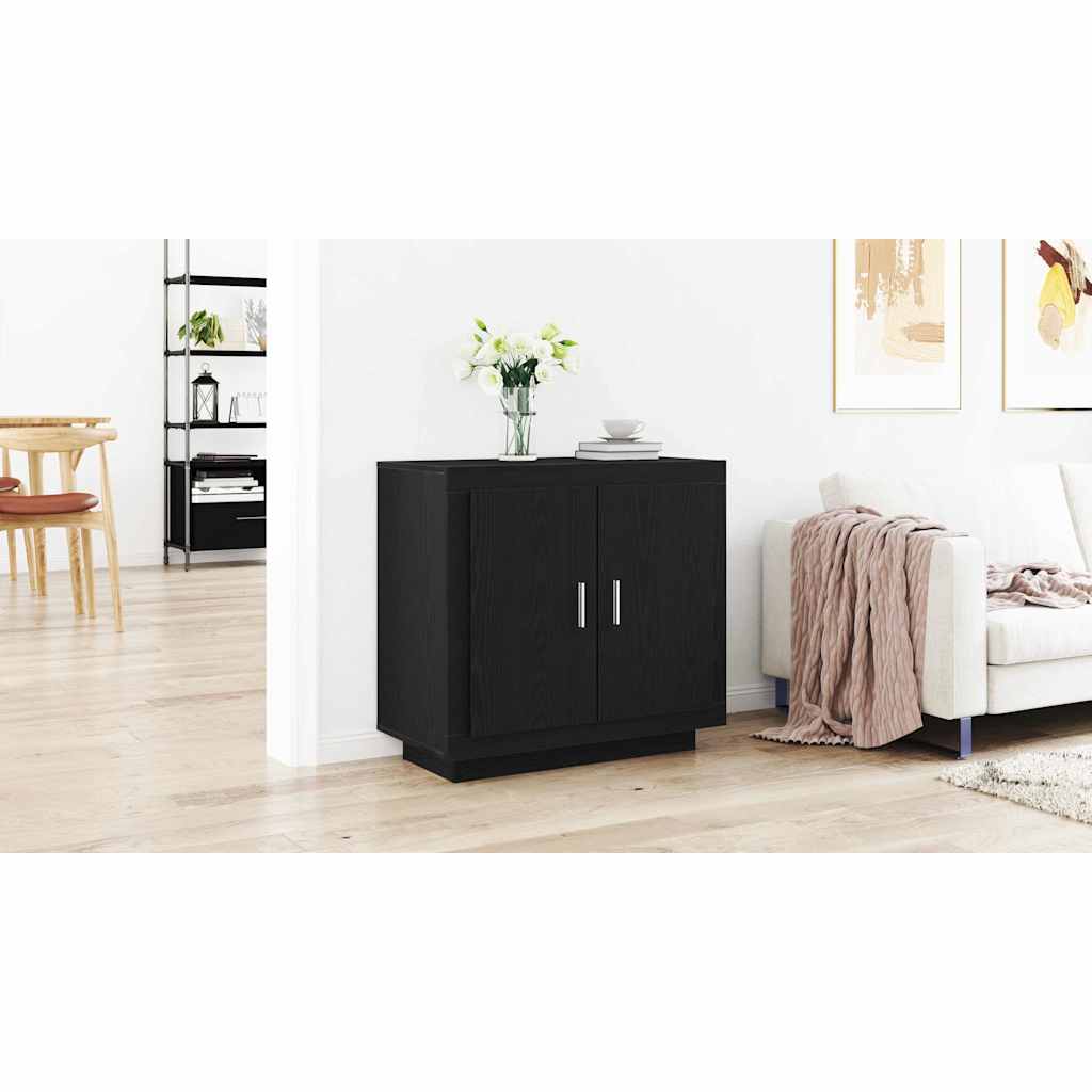 Sideboard Sort eg 80 x 40 x 75 cm Konstrueret træ