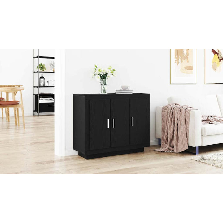 Sideboard Sort eg 92 x 35 x 75 cm Konstrueret træ