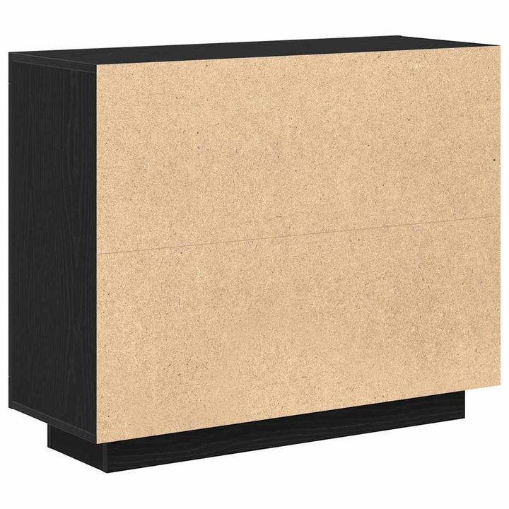 Sideboard Sort eg 92 x 35 x 75 cm Konstrueret træ