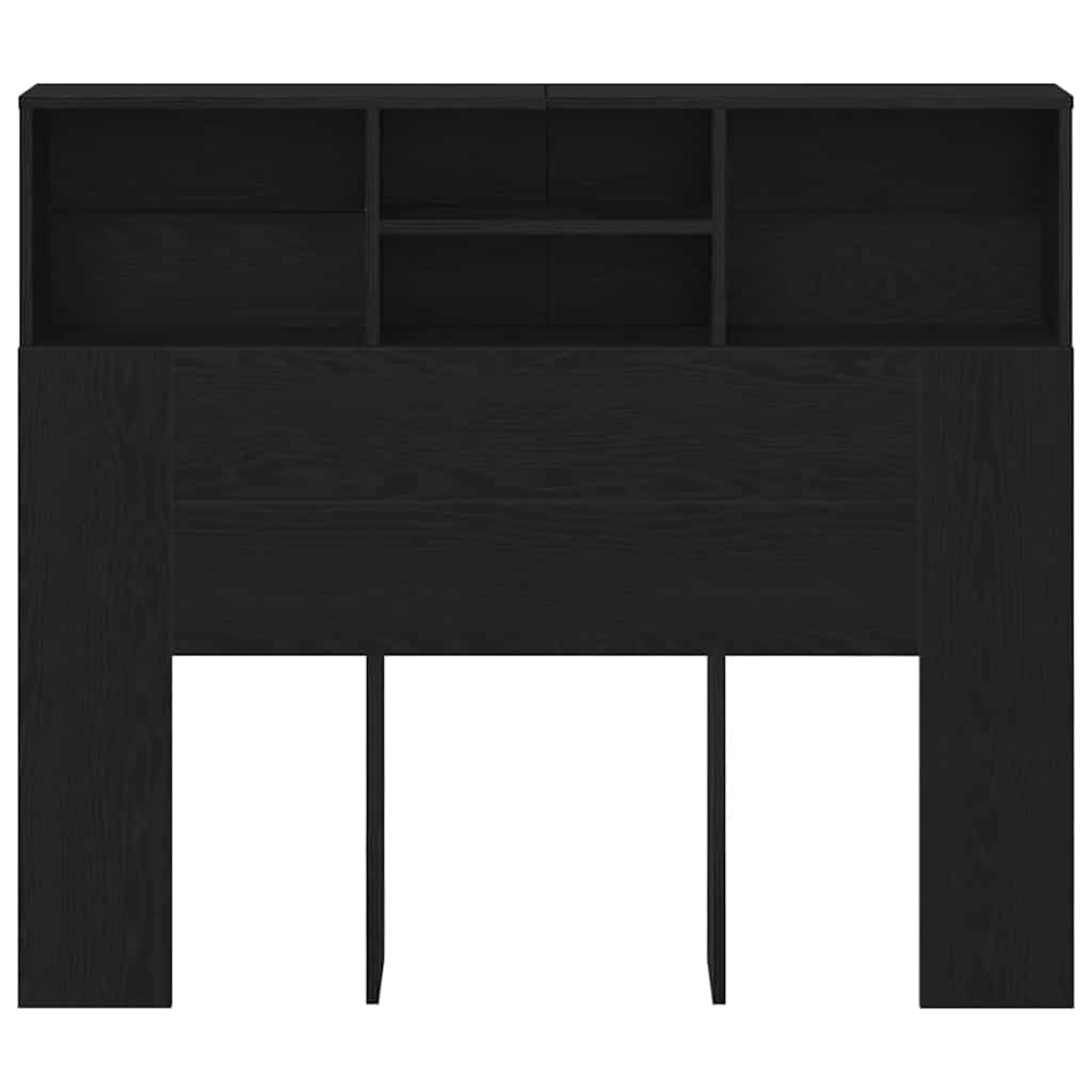 Hovedgærde Skab Sort eg 120 x 19 x 103,5 cm Konstrueret træ