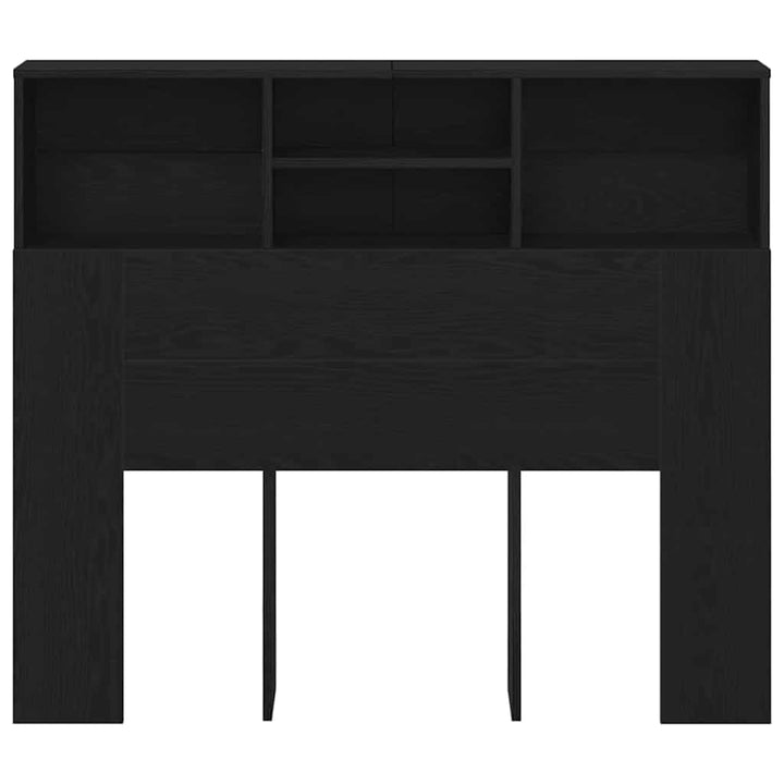 Hovedgærde Skab Sort eg 120 x 19 x 103,5 cm Konstrueret træ