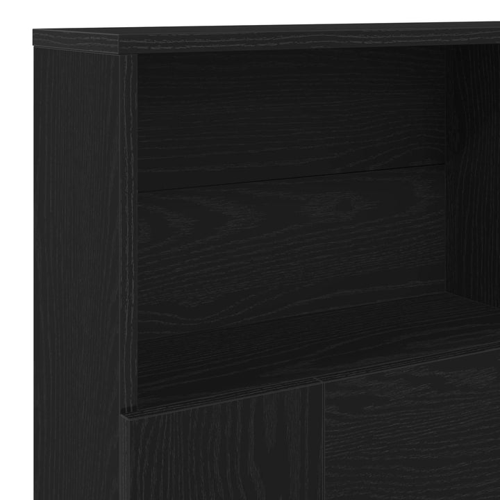 Hovedgærde Skab Sort eg 140 x 19 x 103,5 cm Konstrueret træ