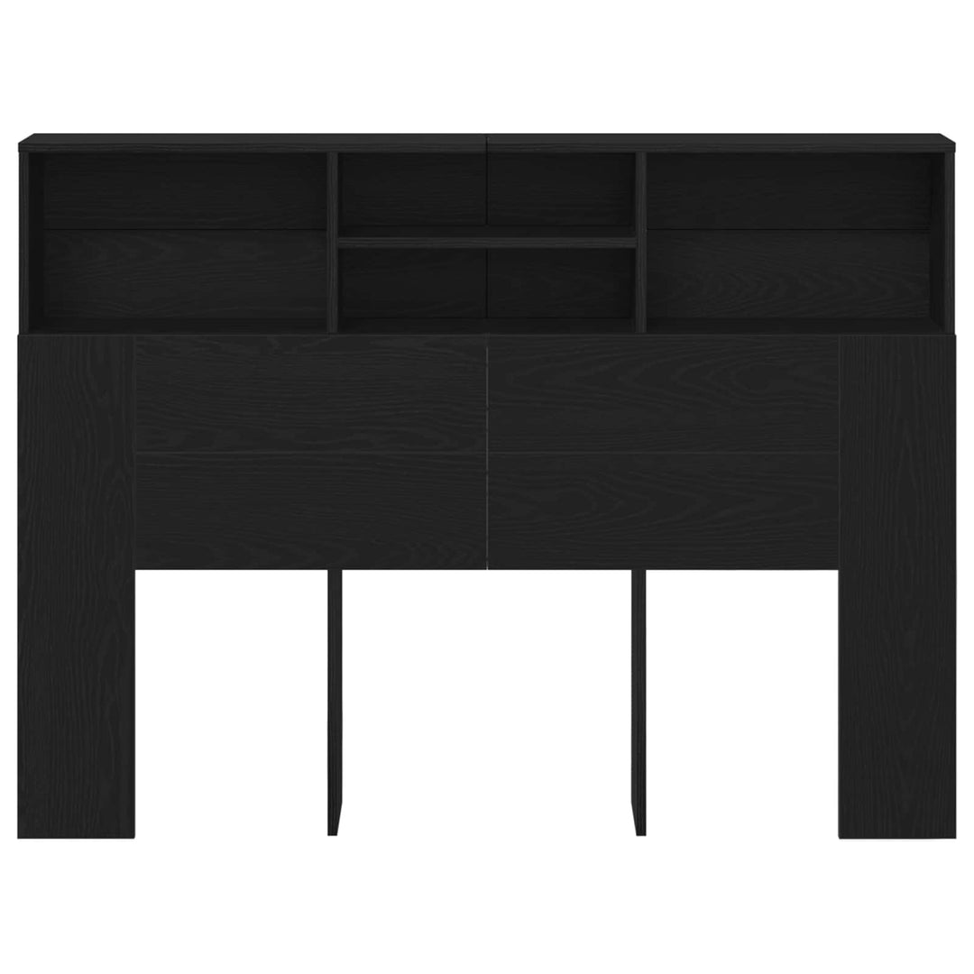 Hovedgærde Skab Sort eg 140 x 19 x 103,5 cm Konstrueret træ