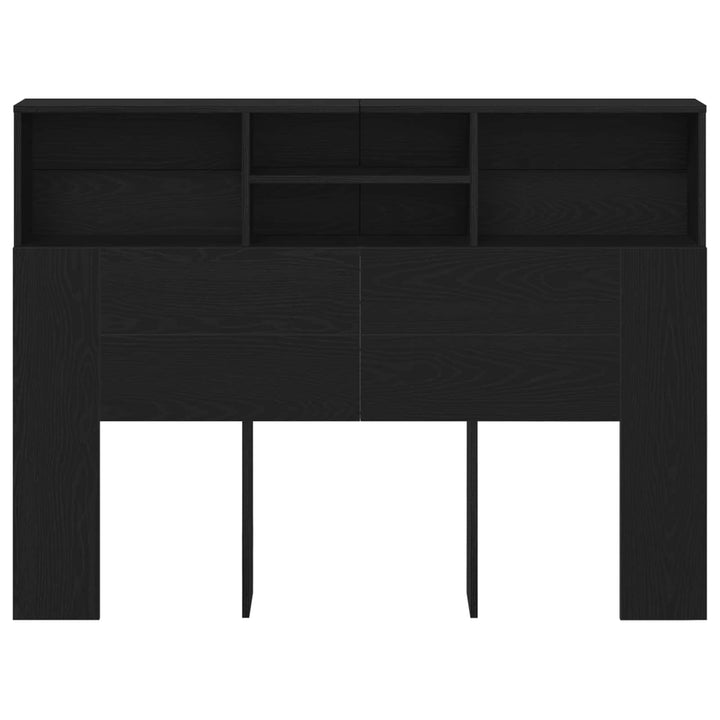 Hovedgærde Skab Sort eg 140 x 19 x 103,5 cm Konstrueret træ