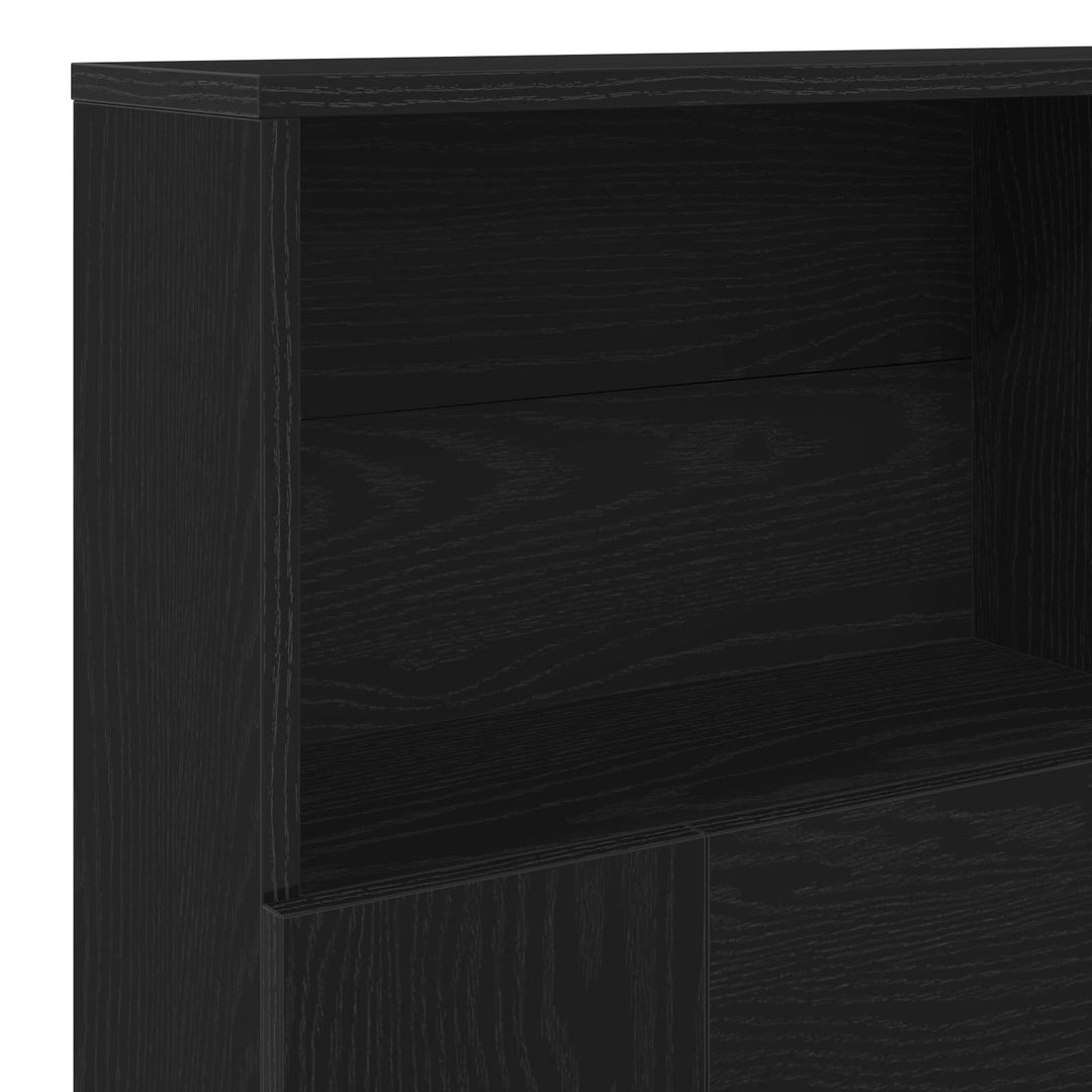 Hovedgærde Skab Sort eg 180 x 19 x 103,5 cm Konstrueret træ
