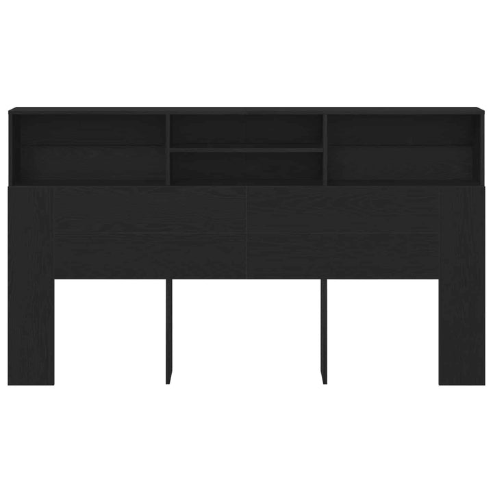 Hovedgærde Skab Sort eg 180 x 19 x 103,5 cm Konstrueret træ