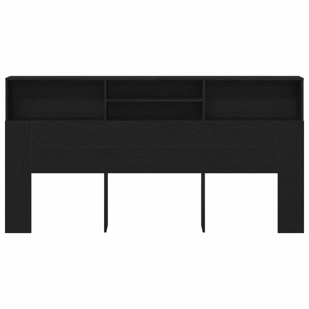 Hovedgærde Skab Sort eg 200 x 19 x 103,5 cm Konstrueret træ