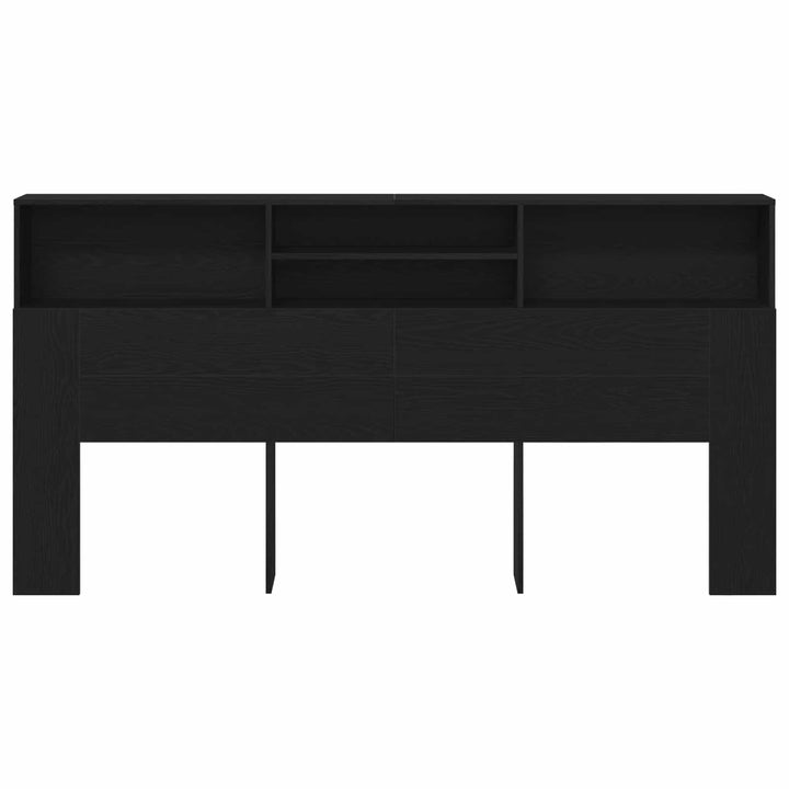 Hovedgærde Skab Sort eg 200 x 19 x 103,5 cm Konstrueret træ