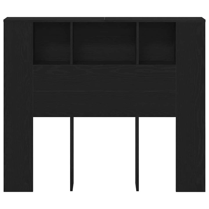Hovedgærde Skab Sort eg 120 x 18.5 x 102.5 cm Konstrueret træ