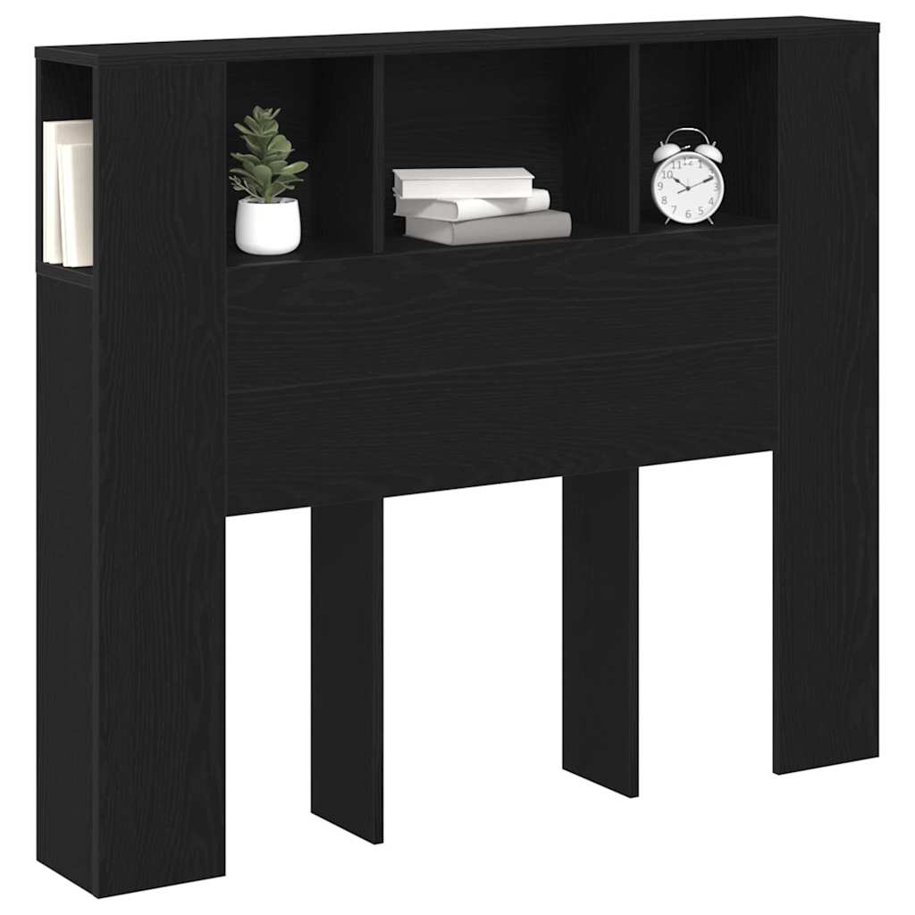 Hovedgærde Skab Sort eg 120 x 18.5 x 102.5 cm Konstrueret træ