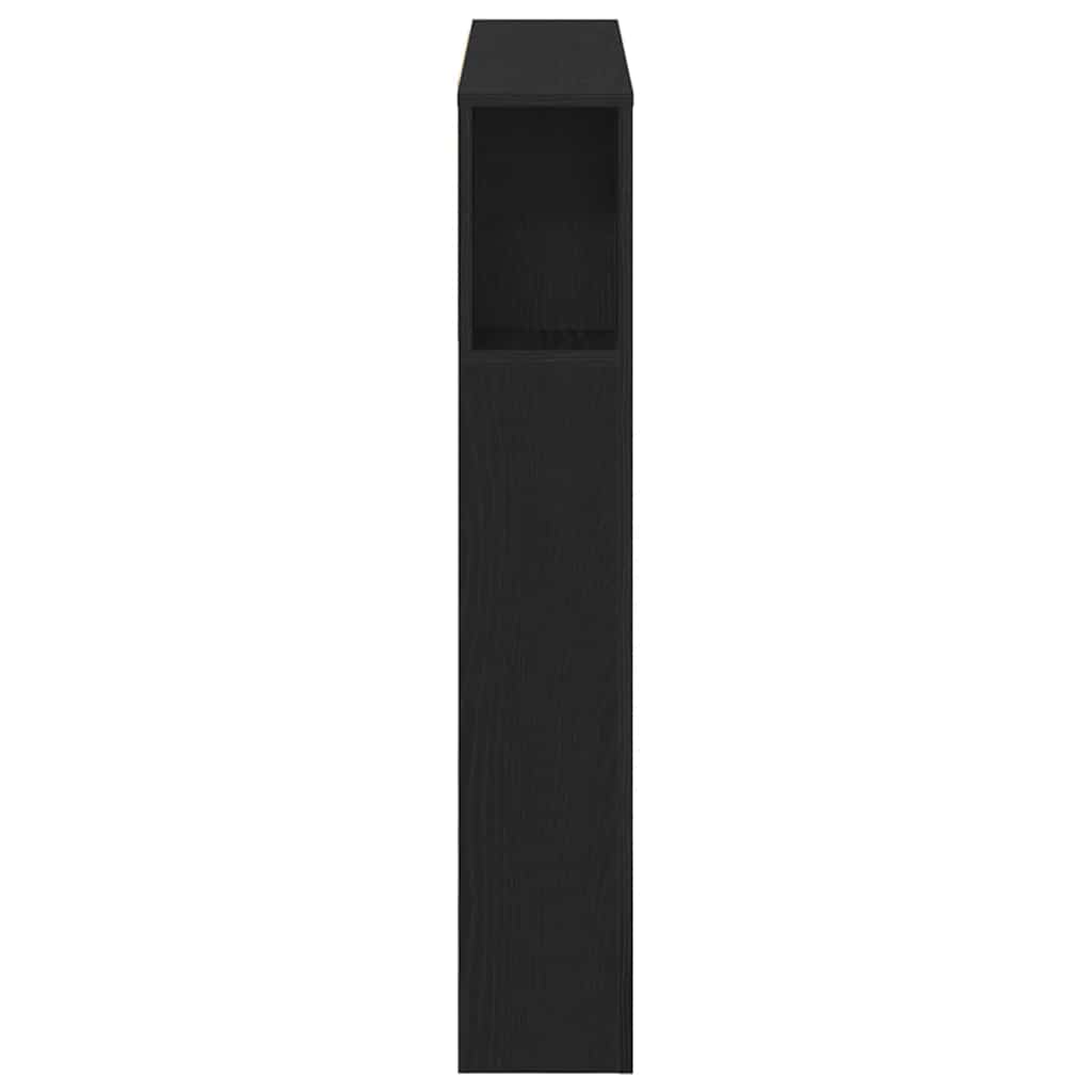 Hovedgærde Skab Sort eg 120 x 18.5 x 102.5 cm Konstrueret træ