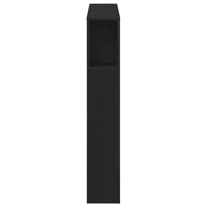 Hovedgærde Skab Sort eg 200 x 18,5 x 102,5 cm Konstrueret træ