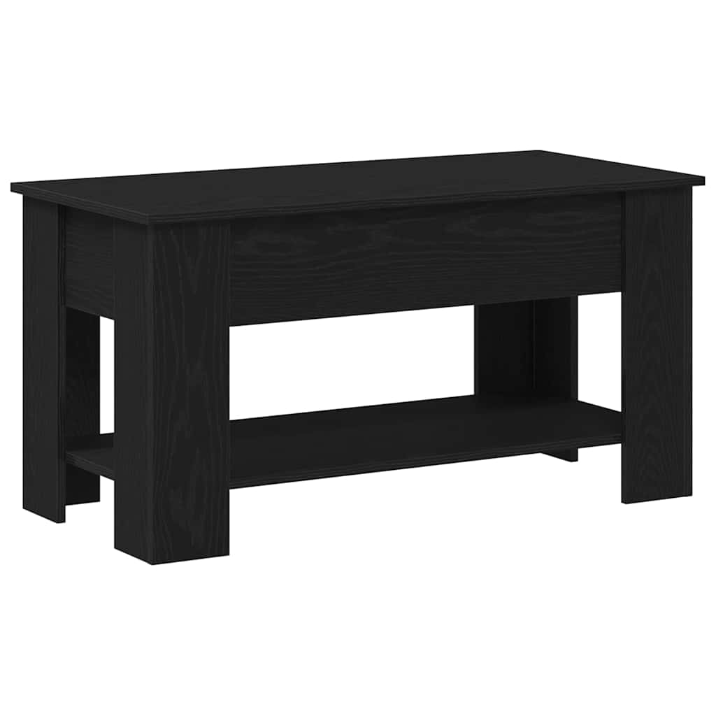 Sofabord Sort eg 101 x 49 x 52 cm Konstrueret træ