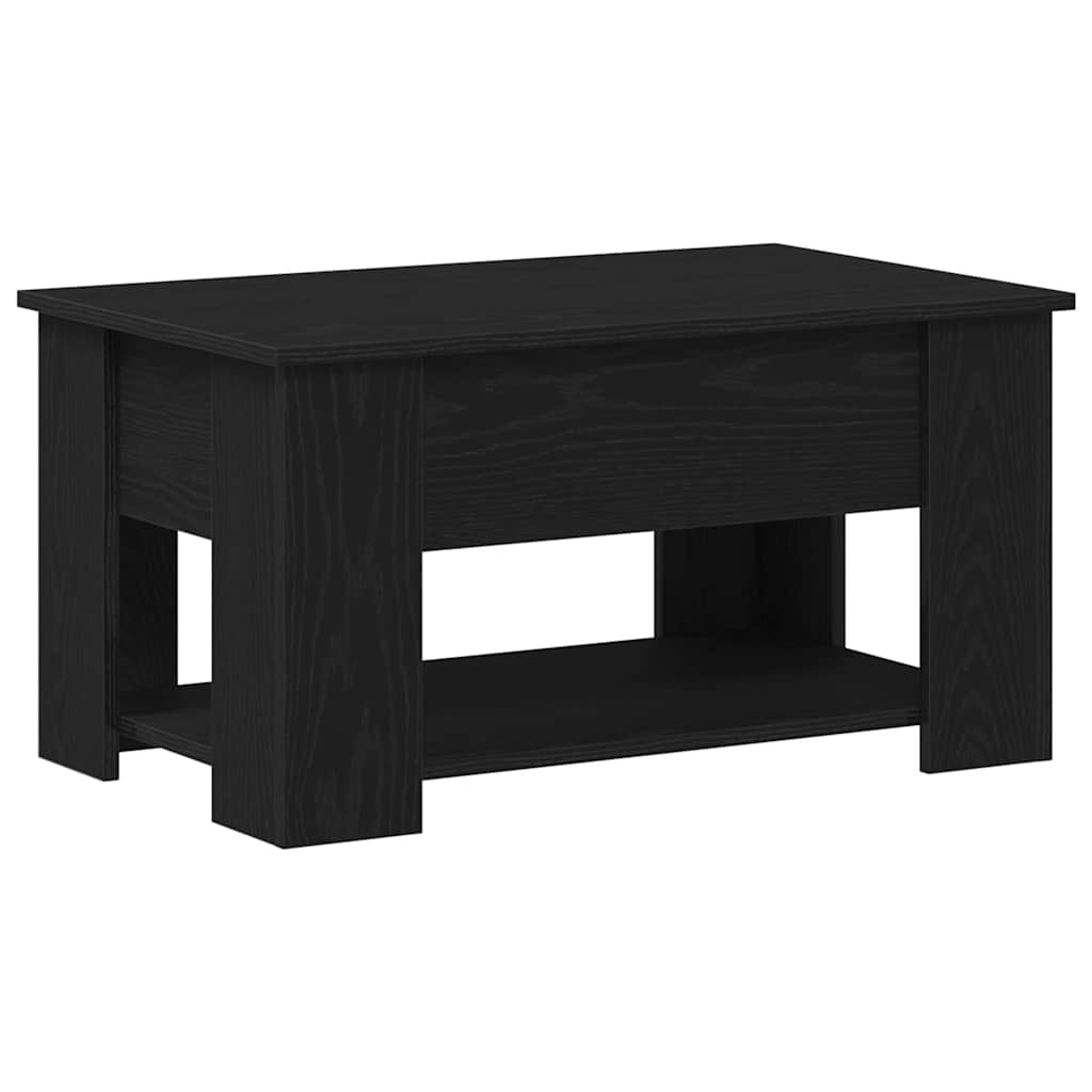 Sofabord Sort eg 79 x 49 x 41 cm Konstrueret træ