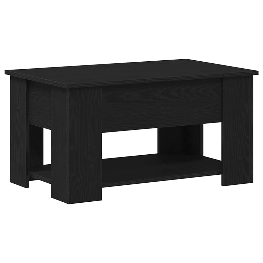 Sofabord Sort eg 79 x 49 x 41 cm Konstrueret træ