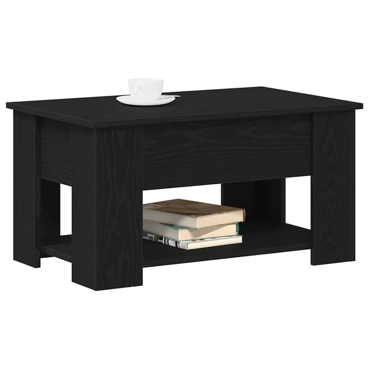 Sofabord Sort eg 79 x 49 x 41 cm Konstrueret træ