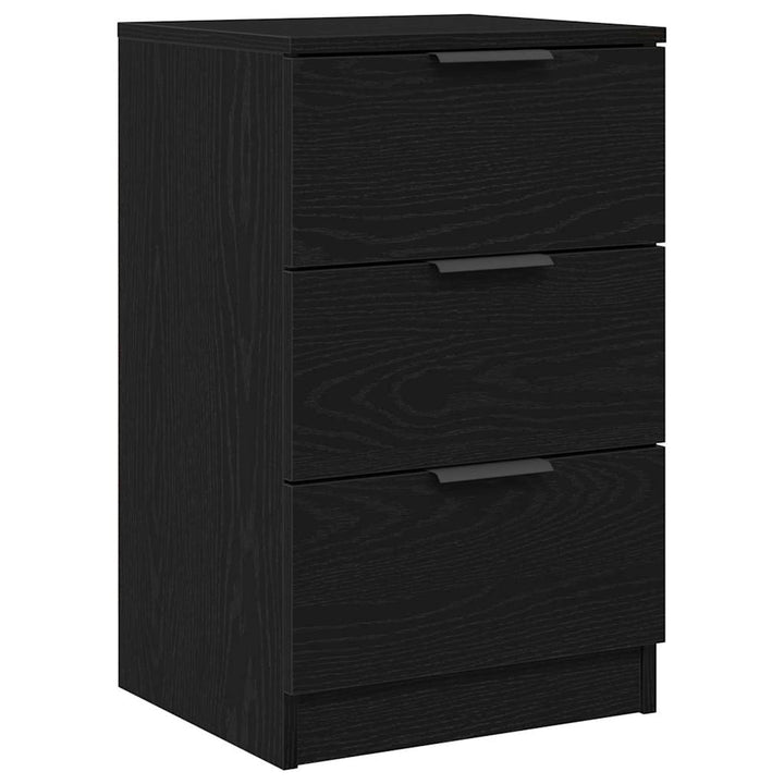 Natskab med skuffe Sort eg 40 x 65 x 65 cm Konstrueret træ