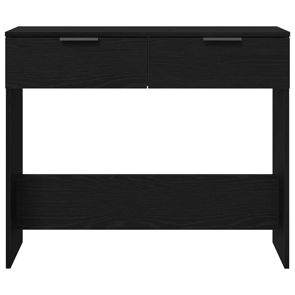 Konsolbord med skuffe Sort eg 30 x 36 x 75 cm Konstrueret træ