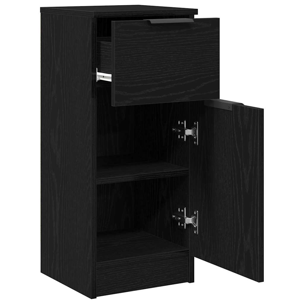 Sideboard Sort eg 30 x 30 x 70 cm Konstrueret træ