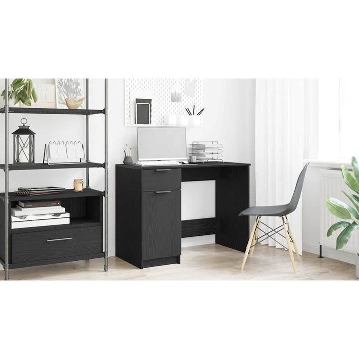 Bord med skuffe Sort eg 100 x 50 x 75 cm Konstrueret træ