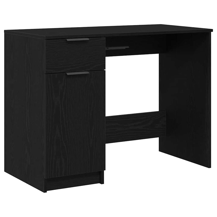 Bord med skuffe Sort eg 100 x 50 x 75 cm Konstrueret træ