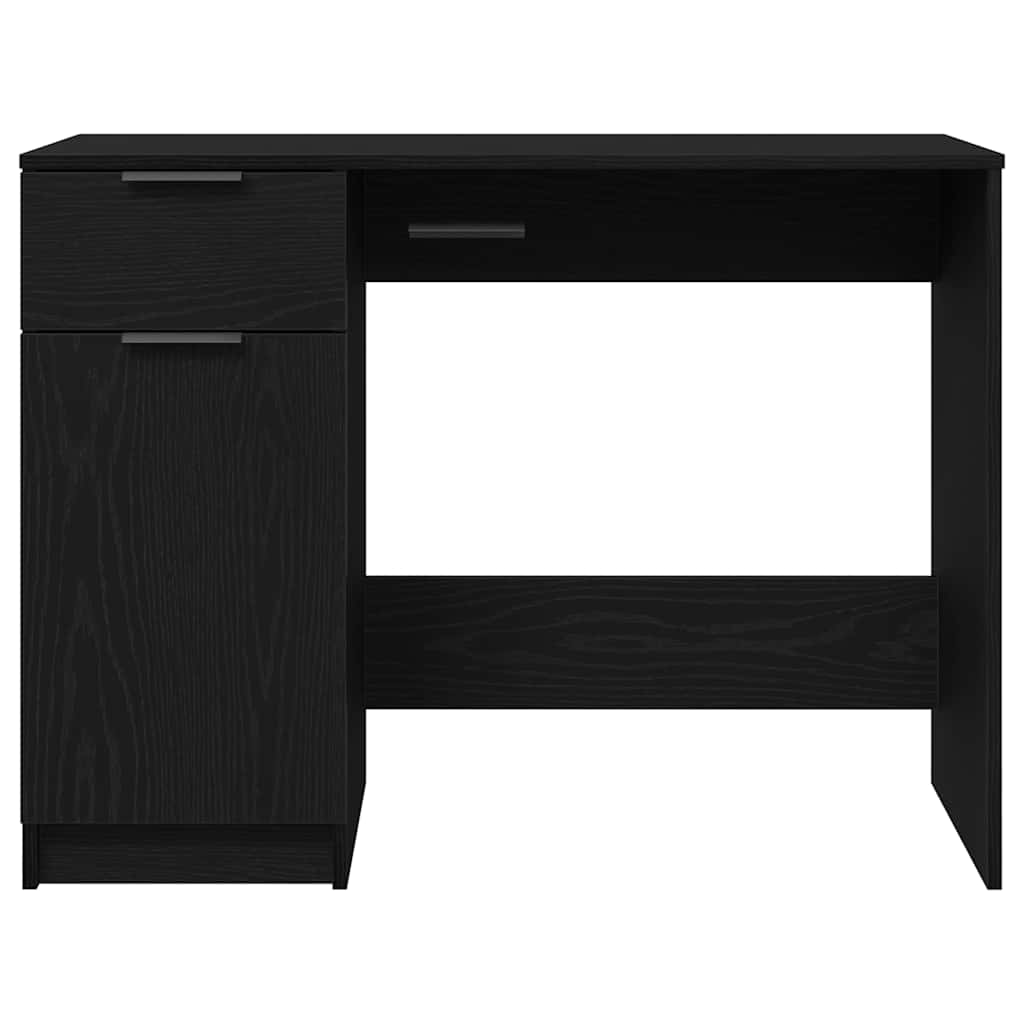 Bord med skuffe Sort eg 100 x 50 x 75 cm Konstrueret træ