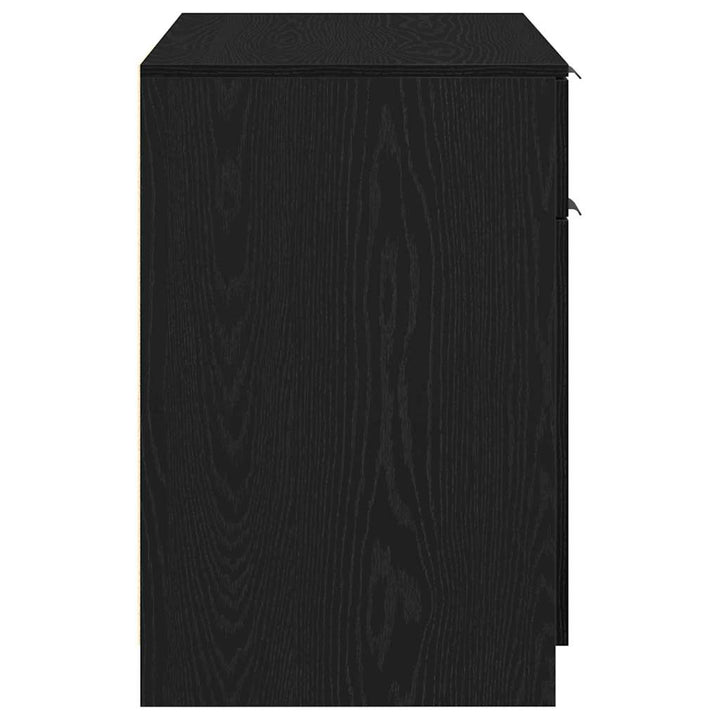 Bord med skuffe Sort eg 100 x 50 x 75 cm Konstrueret træ