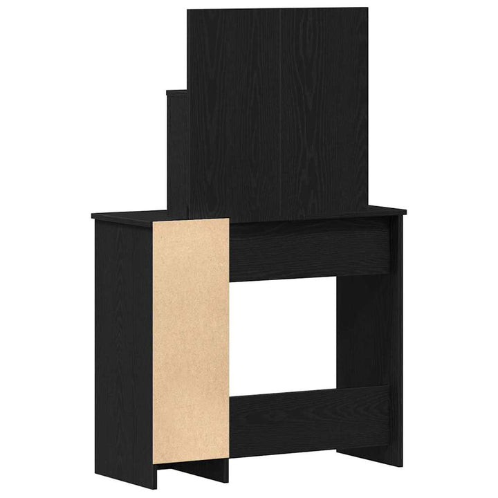 Klædeskab Sort eg 86,5 x 35 x 136 cm Konstrueret træ