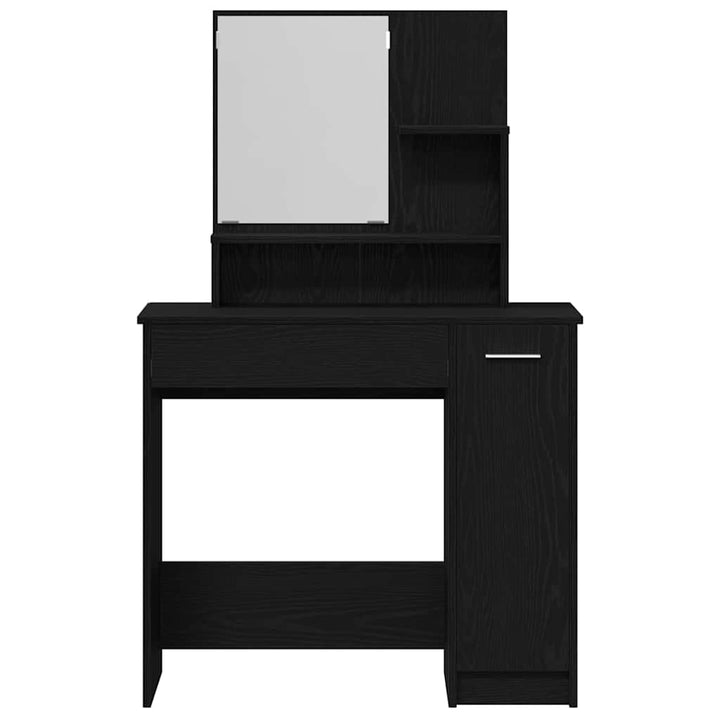 Klædeskab Sort eg 86,5 x 35 x 136 cm Konstrueret træ