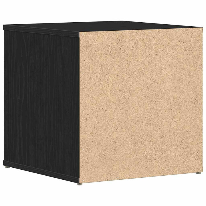 Skuffeskab med skuffe Sort eg 40,5 x 40 x 40 cm Konstrueret træ