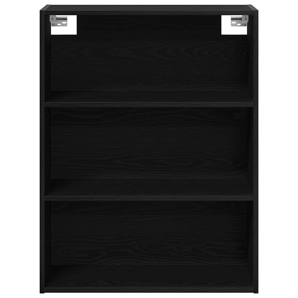 Hængende Vægs Cabinet Vægmonteret Sort eg 69,5 x 32,5 x 90 cm