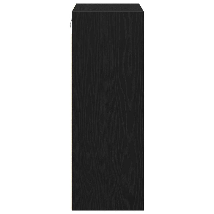 Hængende Vægs Cabinet Vægmonteret Sort eg 69,5 x 32,5 x 90 cm