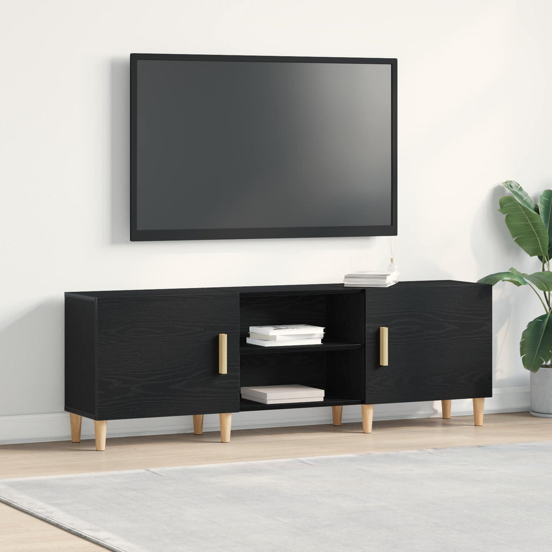TV-skab 150 x 30 x 50 cm Sort eg Konstrueret træ