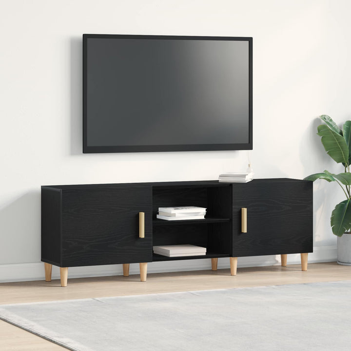 TV-skab 150 x 30 x 50 cm Sort eg Konstrueret træ
